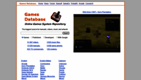 What Gamesdbase.com website looked like in 2021 (2 years ago)