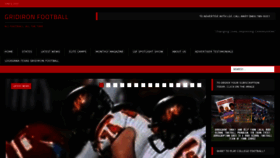 What Gridironfootballusa.com website looked like in 2021 (2 years ago)