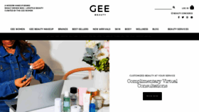 What Geebeauty.com website looked like in 2021 (2 years ago)