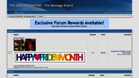 What Gaydaytime.proboards.com website looked like in 2021 (3 years ago)
