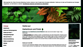 What Garten-pur.de website looked like in 2021 (2 years ago)