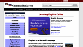 What Grammarbank.com website looked like in 2021 (2 years ago)