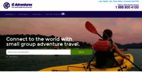 What Gadventures.com website looked like in 2021 (2 years ago)