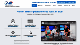 What Gmrtranscription.com website looked like in 2021 (2 years ago)