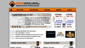 What Goudvergelijken.nl website looked like in 2021 (2 years ago)