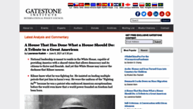 What Gatestoneinstitute.org website looked like in 2021 (4 years ago)