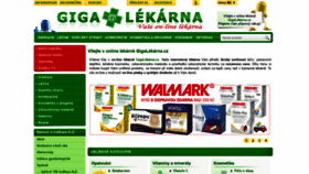 What Gigalekarna.cz website looked like in 2021 (2 years ago)