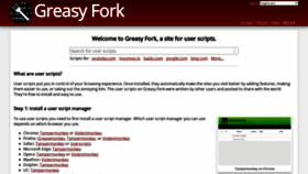 What Greasyfork.org website looked like in 2021 (2 years ago)