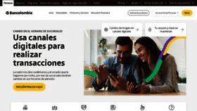 What Grupobancolombia.com website looked like in 2021 (2 years ago)