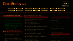 What Gameboomers.com website looked like in 2021 (2 years ago)