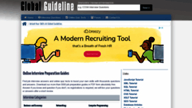 What Globalguideline.com website looked like in 2021 (2 years ago)