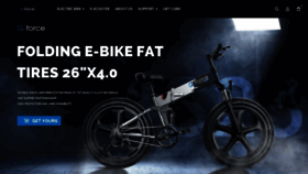 What G-forcebike.com website looked like in 2021 (2 years ago)