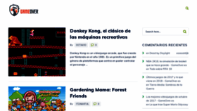 What Gameover.es website looked like in 2021 (3 years ago)