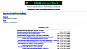 What Gaaboard.com website looked like in 2021 (2 years ago)