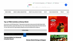 What Guide2disney.com website looked like in 2021 (2 years ago)