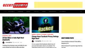 What Geekysoumya.com website looked like in 2021 (2 years ago)