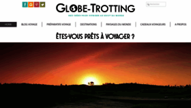 What Globe-trotting.com website looked like in 2021 (4 years ago)