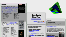 What Gregegan.net website looked like in 2021 (2 years ago)