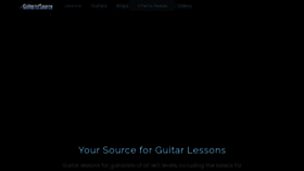 What Guitaristsource.com website looked like in 2021 (2 years ago)