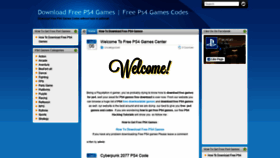 What Gamesps4free.com website looked like in 2021 (2 years ago)