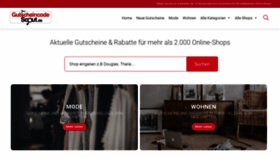 What Gutscheincodescout.de website looked like in 2021 (2 years ago)