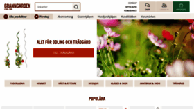 What Granngarden.se website looked like in 2021 (2 years ago)