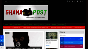 What Ghananewspost.com website looked like in 2021 (2 years ago)