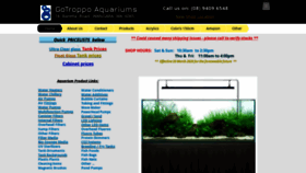 What Gotroppoaquariums.com website looked like in 2021 (2 years ago)