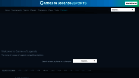What Gol.gg website looked like in 2021 (2 years ago)