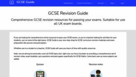 What Gcseguide.co.uk website looked like in 2021 (2 years ago)