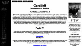 What Gurdjieff.org website looked like in 2021 (2 years ago)