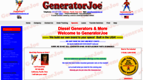 What Generatorjoe.net website looked like in 2021 (2 years ago)