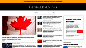 What Globalism.news website looked like in 2021 (2 years ago)