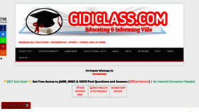 What Gidiclass.com.ng website looked like in 2021 (2 years ago)
