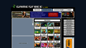 What Gamesfree.com website looked like in 2021 (2 years ago)