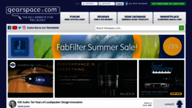 What Gearslutz.com website looked like in 2021 (3 years ago)
