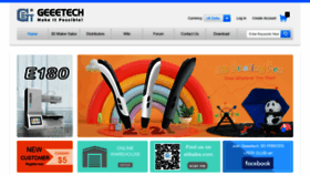 What Geeetech.com website looked like in 2021 (2 years ago)
