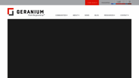 What Geranium.com website looked like in 2021 (2 years ago)