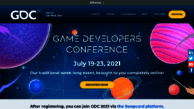 What Gdconf.com website looked like in 2021 (2 years ago)