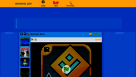 What Geometry-dash.io website looked like in 2021 (3 years ago)