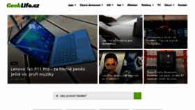 What Geeklife.cz website looked like in 2021 (5 years ago)