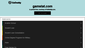 What Gamstat.com website looked like in 2021 (2 years ago)