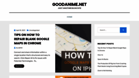 What Goodanime.net website looked like in 2021 (2 years ago)