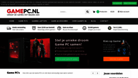 What Gamepc.nl website looked like in 2021 (4 years ago)