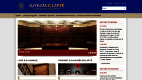 What Gjykataelarte.gov.al website looked like in 2021 (2 years ago)