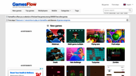 What Gamesflow.com website looked like in 2021 (2 years ago)