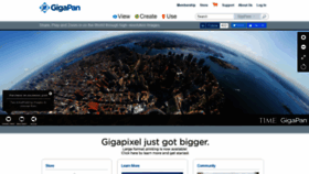 What Gigapan.org website looked like in 2021 (2 years ago)