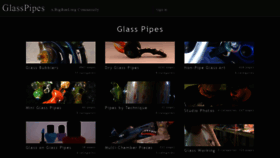 What Glasspipes.org website looked like in 2021 (2 years ago)