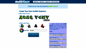 What Graffitigen.com website looked like in 2021 (4 years ago)