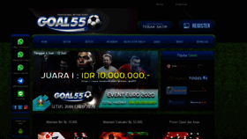 What Goal55.id website looked like in 2021 (4 years ago)